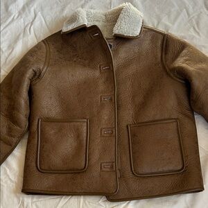 American Eagle Reversible Brown Shearling Jacket